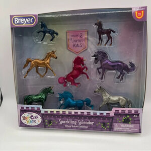 Breyer Horses Stablemates Sparkling Splendor Deluxe Unicorn Set 8 Unicorn Set